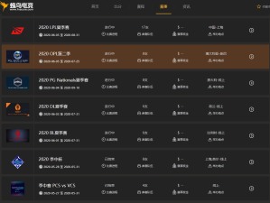 一站式掌握赛场脉搏，最全电竞比分网，你的电竞观赛最佳拍档